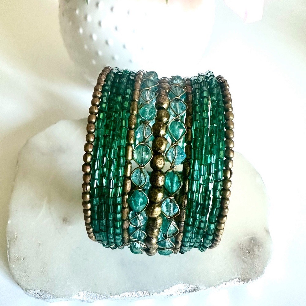 Green Cuff Bracelet